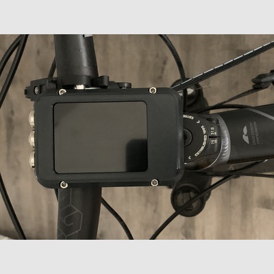 Beta testing unit on a bicycle o.O by Dario Weishaupt